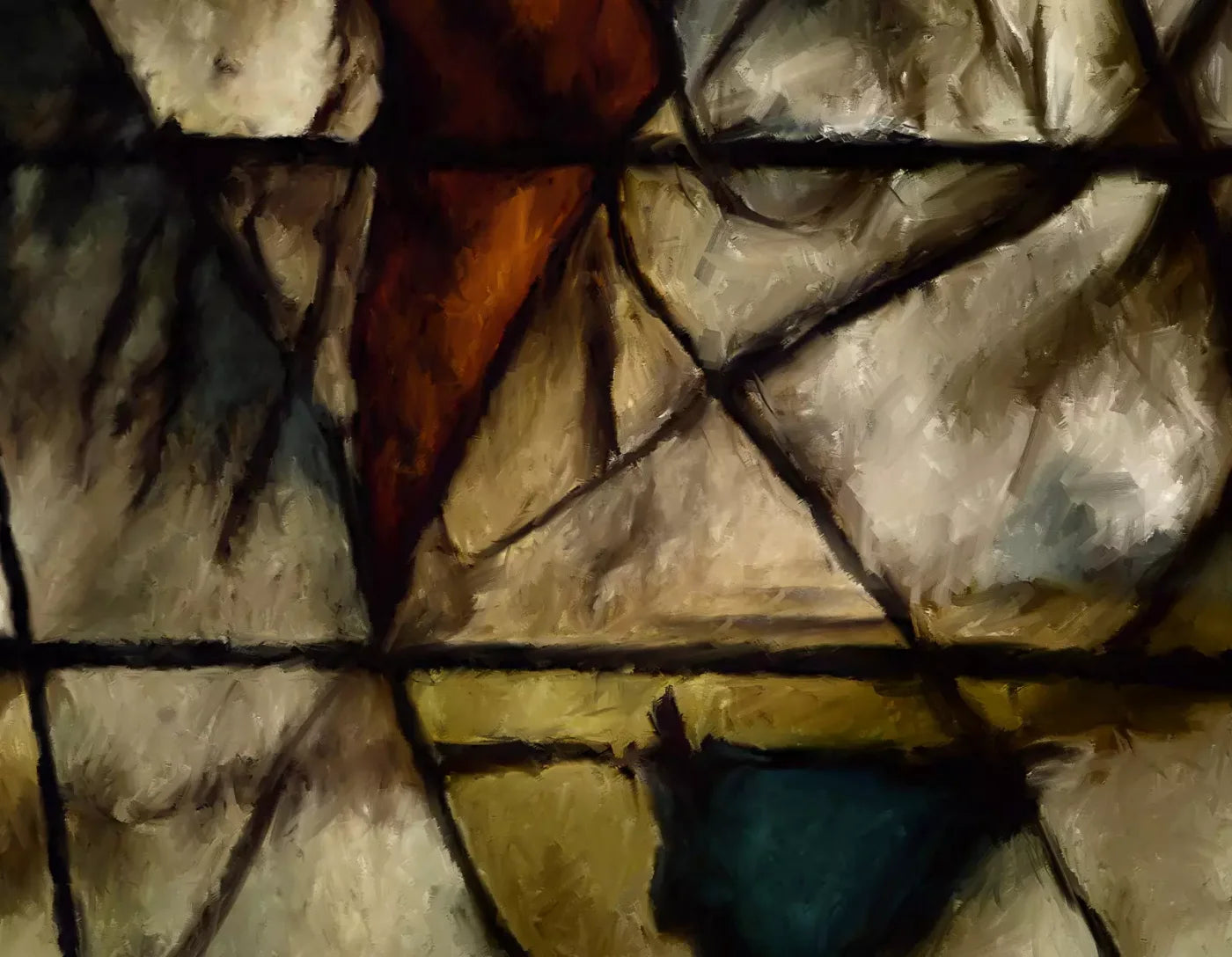 Stained Glass 8X6 Fleece ( 96 X 72 Inch ) Backdrop