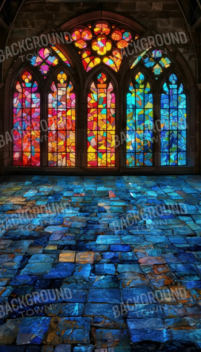 Stained Glass Window Sweep 8’x14’ UltraCloth for Westcott X-Drop Pro (96 x 168 inch) Backdrop