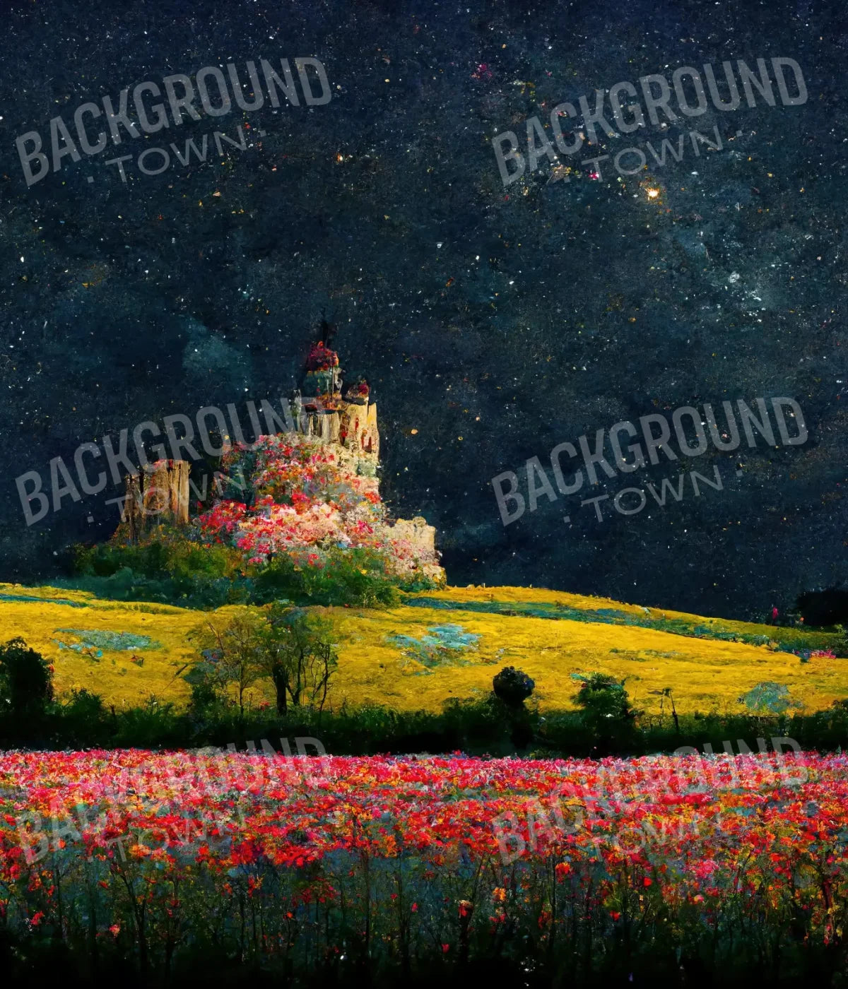 Starry Night 10X12 Ultracloth ( 120 X 144 Inch ) Backdrop