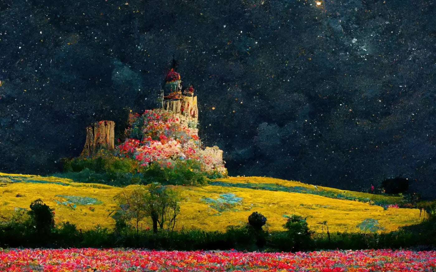 Starry Night 14X9 Ultracloth ( 168 X 108 Inch ) Backdrop