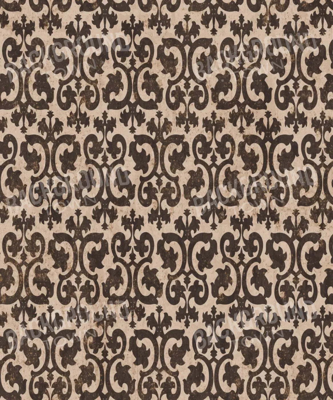 Brown Damask Backdrop for Photography