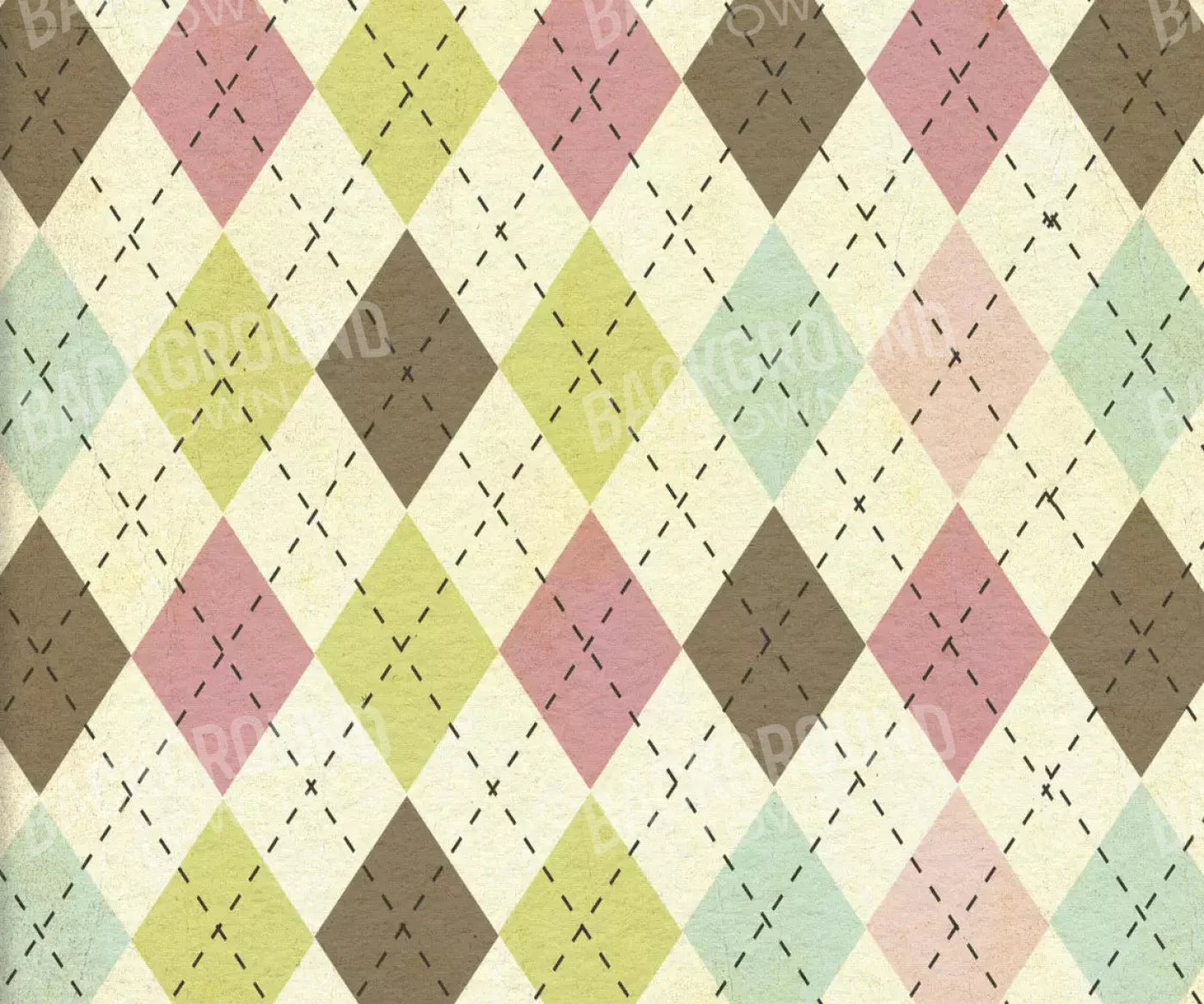 Stitched Diamonds 5X42 Fleece ( 60 X 50 Inch ) Backdrop