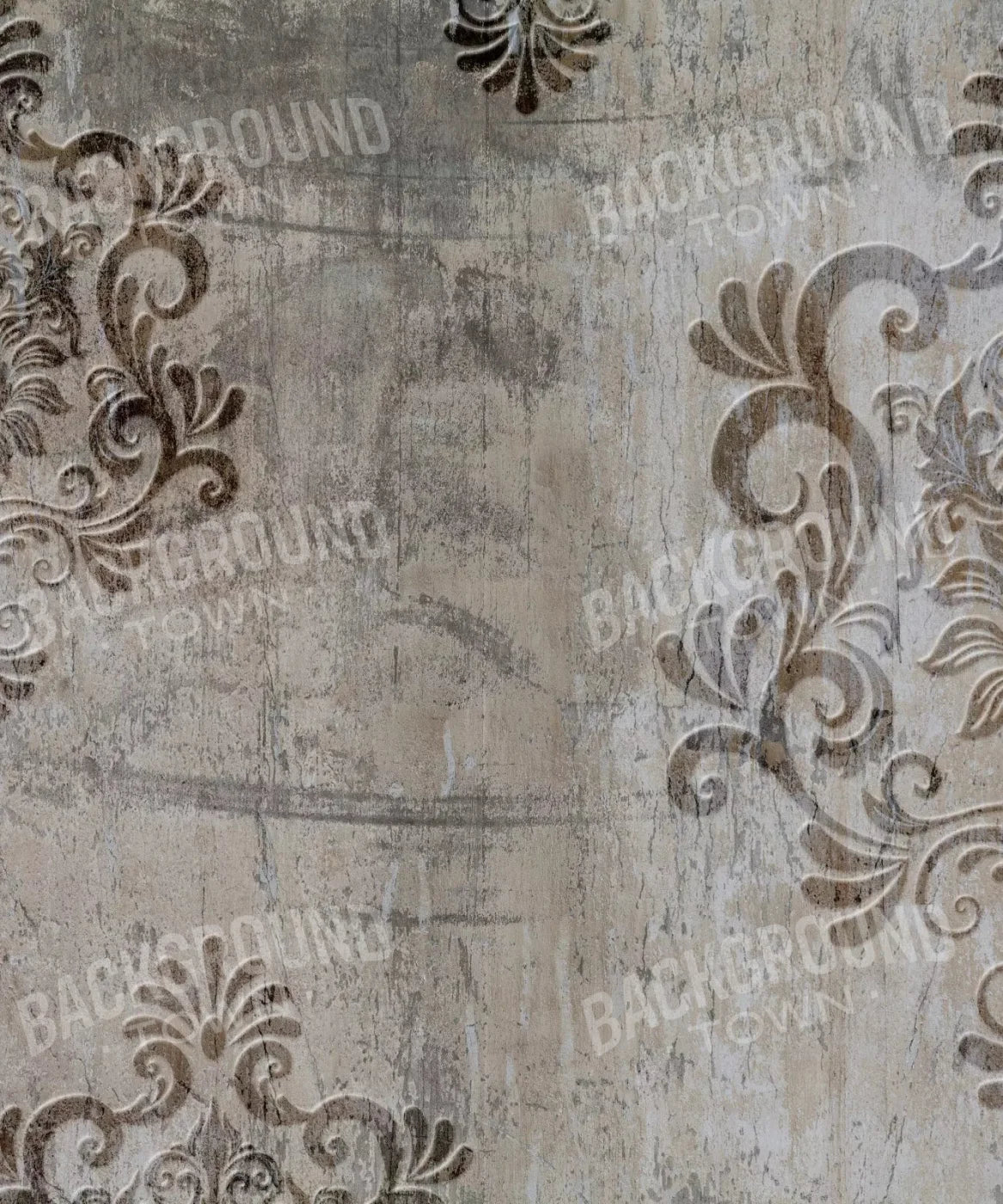 Gray Damask Backdrop for Photography