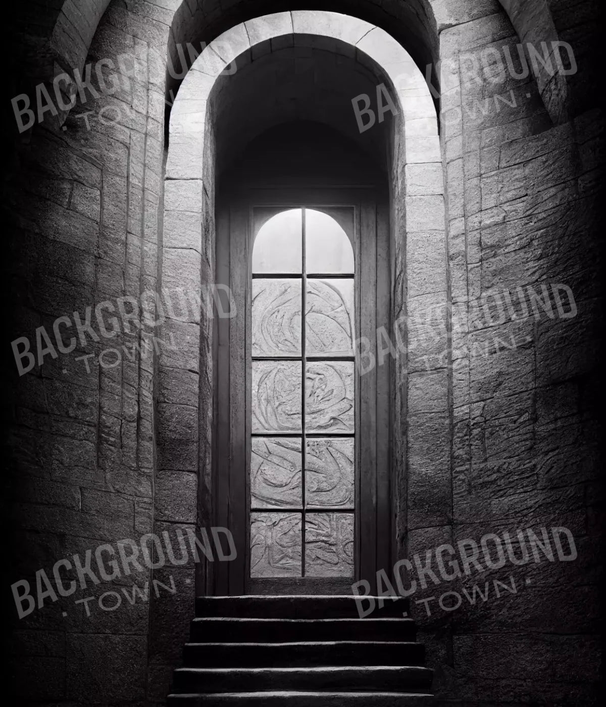 Stone Door 10X12 Ultracloth ( 120 X 144 Inch ) Backdrop