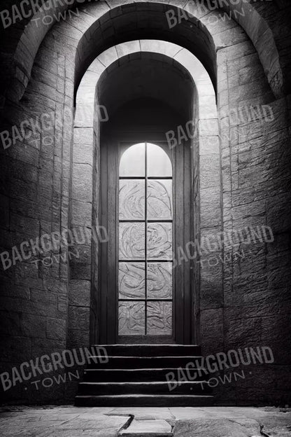 Stone Door 5X8 Ultracloth ( 60 X 96 Inch ) Backdrop
