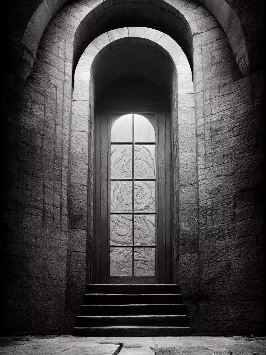 Stone Door 8X10 Fleece ( 96 X 120 Inch ) Backdrop