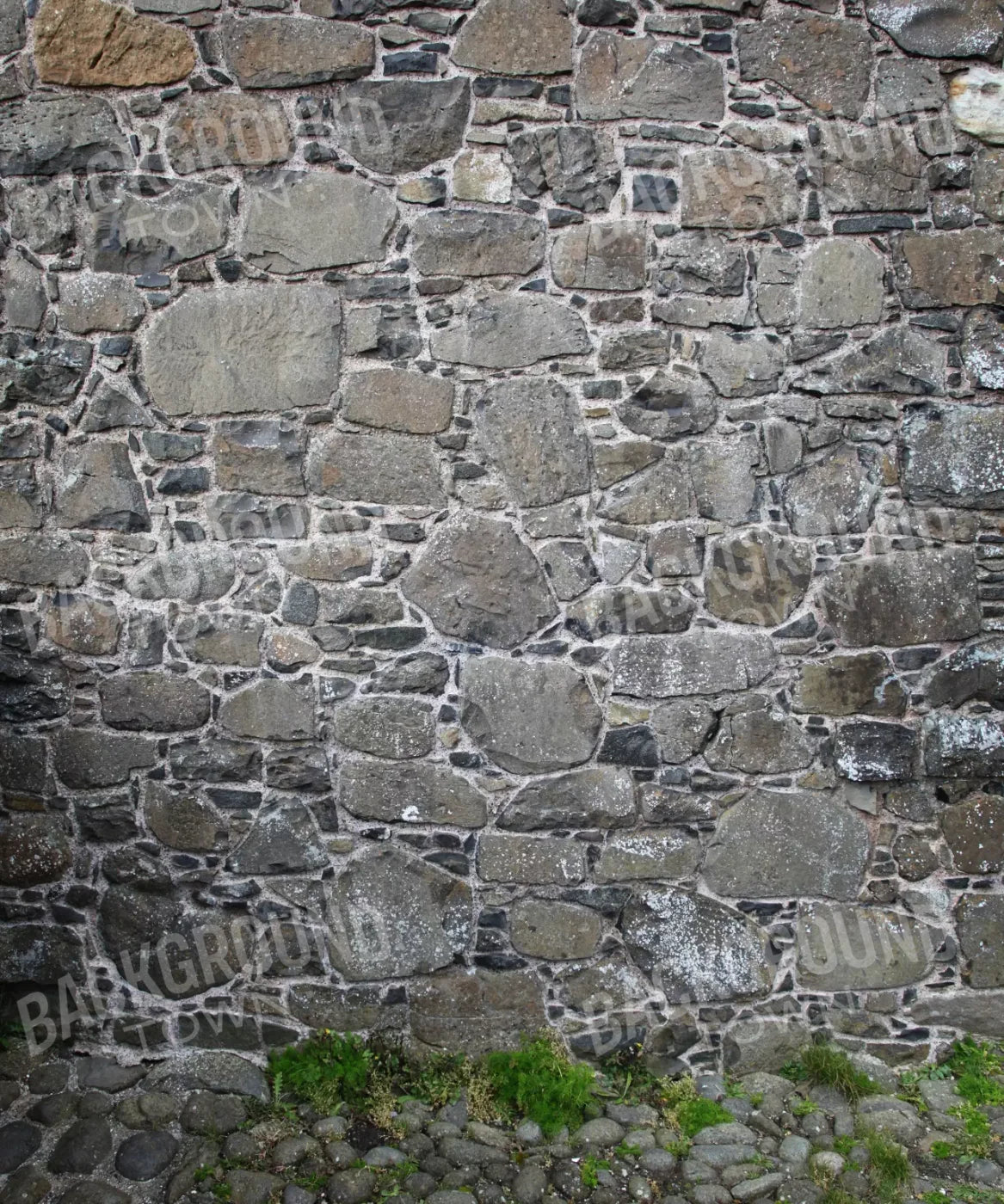 Gray Brick and Stone Backdrop for Photography