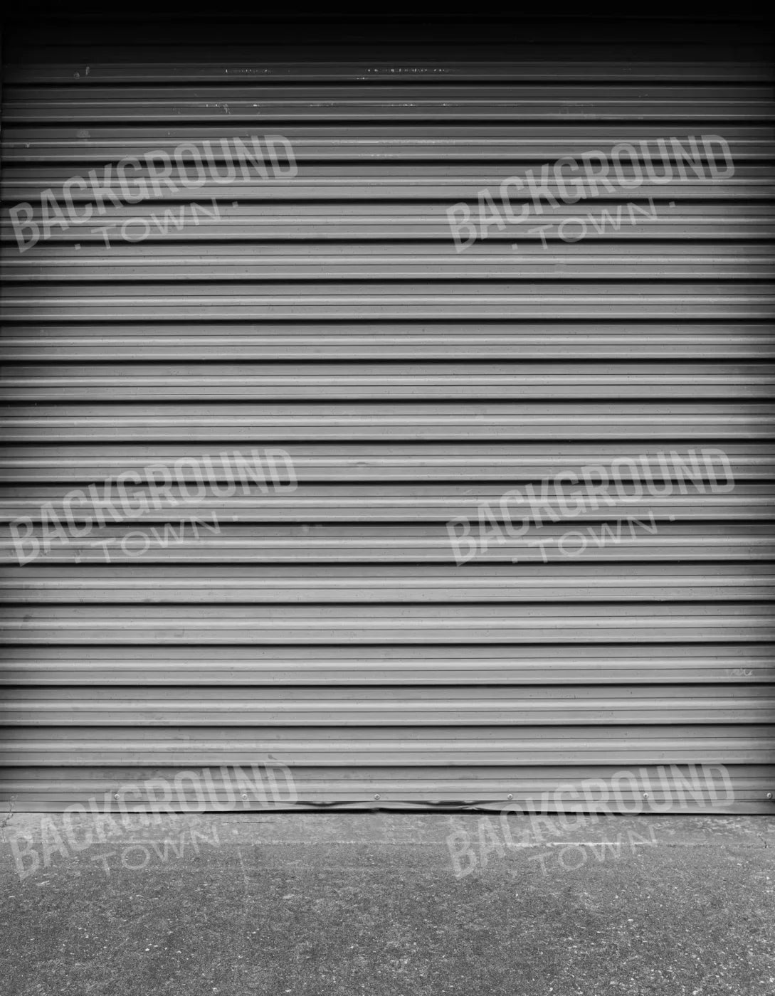 Storage Door Bw 6X8 Fleece ( 72 X 96 Inch ) Backdrop