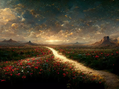 Straight And Narrow 7X5 Ultracloth ( 84 X 60 Inch ) Backdrop