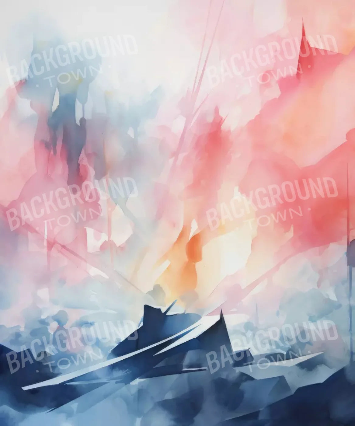 Pink, Blue  Backdrop for Photography