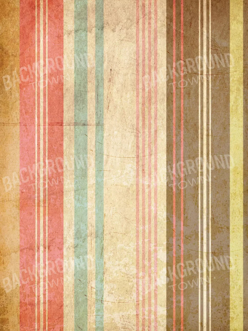 Striped Sorbet 5X68 Fleece ( 60 X 80 Inch ) Backdrop