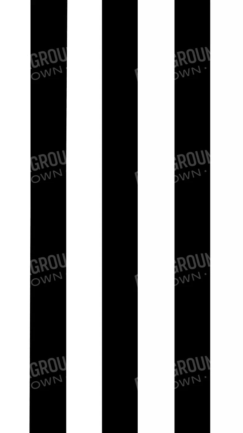 Stripes Bold Black 8X14 Ultracloth ( 96 X 168 Inch ) Backdrop
