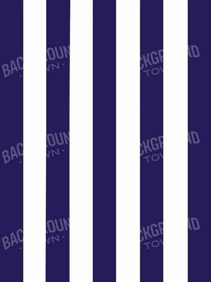 Stripes Bold Navy 5X68 Fleece ( 60 X 80 Inch ) Backdrop
