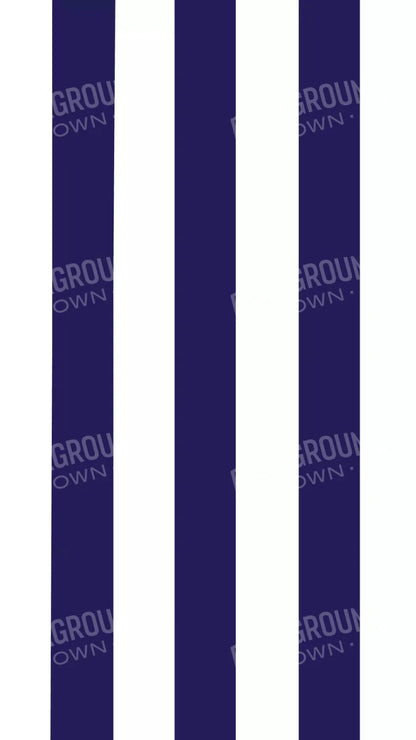 Stripes Bold Navy 8X14 Ultracloth ( 96 X 168 Inch ) Backdrop