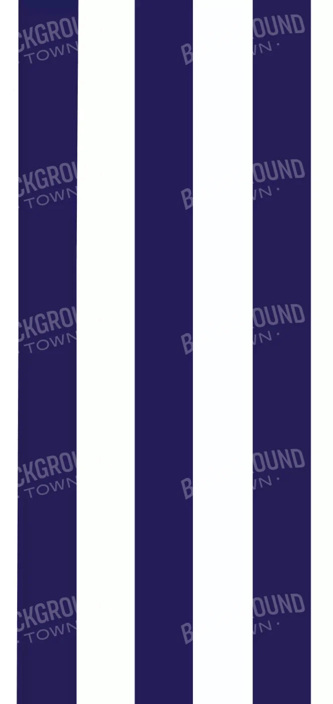 Stripes Bold Navy 8X16 Ultracloth ( 96 X 192 Inch ) Backdrop