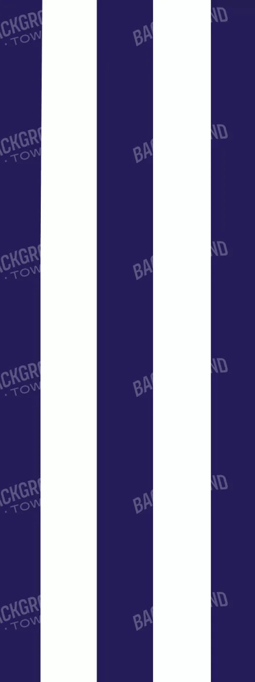 Stripes Bold Navy 8X20 Ultracloth ( 96 X 240 Inch ) Backdrop