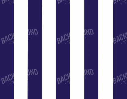 Stripes Bold Navy 8X6 Fleece ( 96 X 72 Inch ) Backdrop