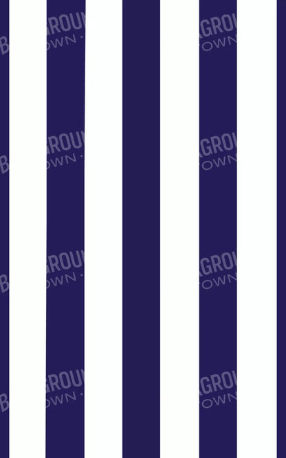 Stripes Bold Navy 9X14 Ultracloth ( 108 X 168 Inch ) Backdrop