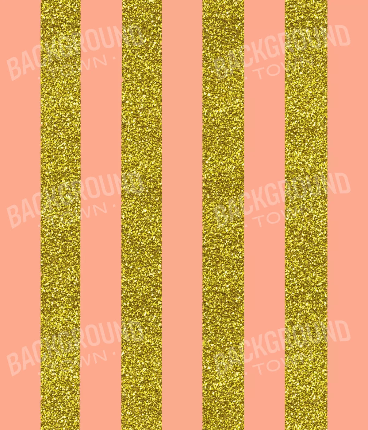 Stripes Coral Gold 10X12 Ultracloth ( 120 X 144 Inch ) Backdrop