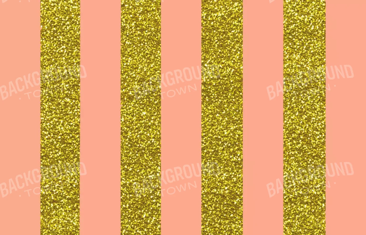 Stripes Coral Gold 12X8 Ultracloth ( 144 X 96 Inch ) Backdrop