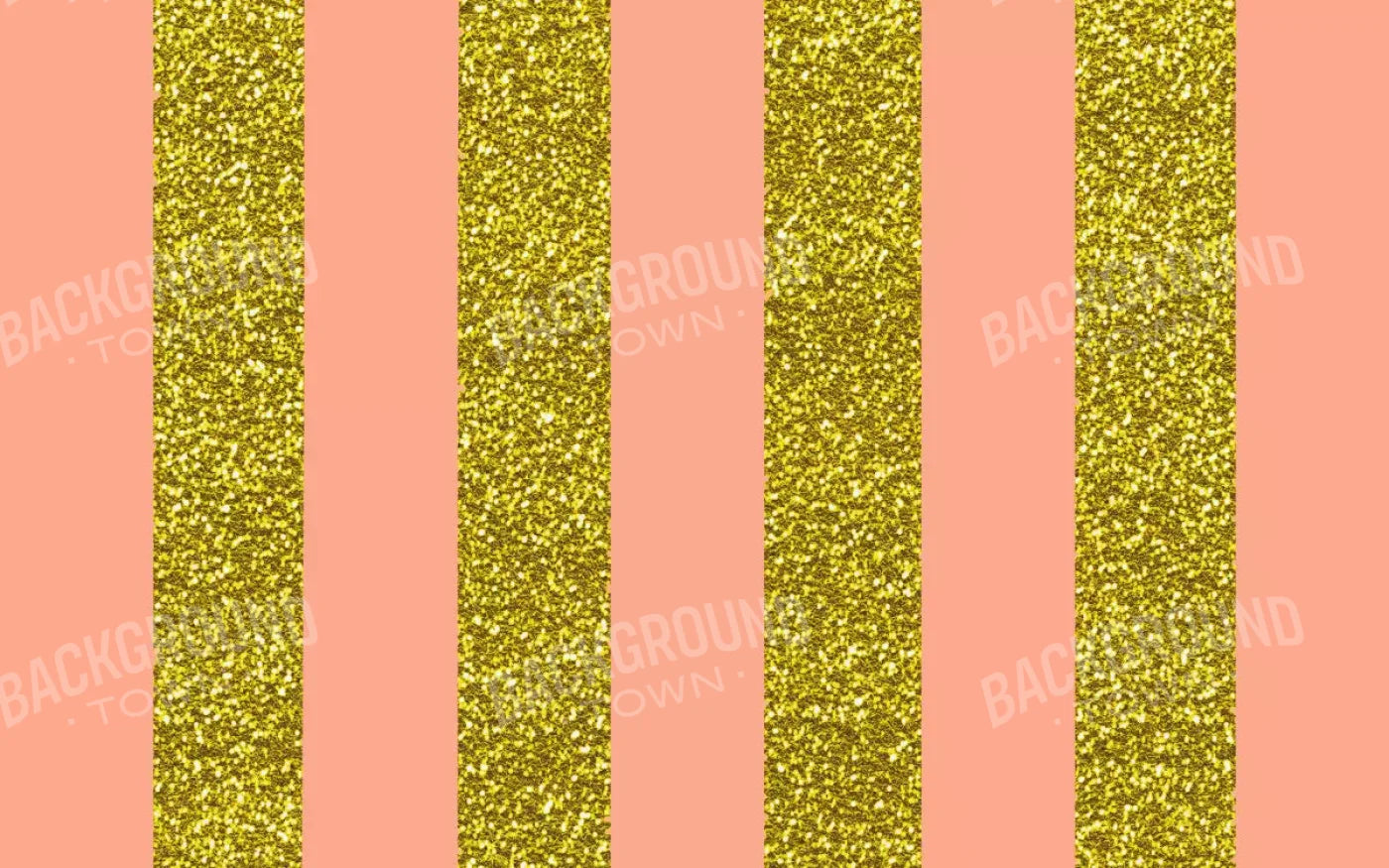 Stripes Coral Gold 14X9 Ultracloth ( 168 X 108 Inch ) Backdrop