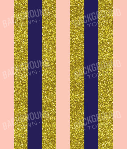 Stripes Coral Navy 10X12 Ultracloth ( 120 X 144 Inch ) Backdrop