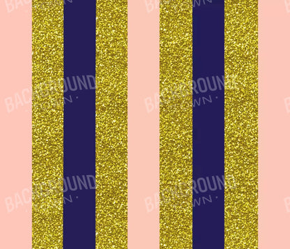 Stripes Coral Navy 12X10 Ultracloth ( 144 X 120 Inch ) Backdrop