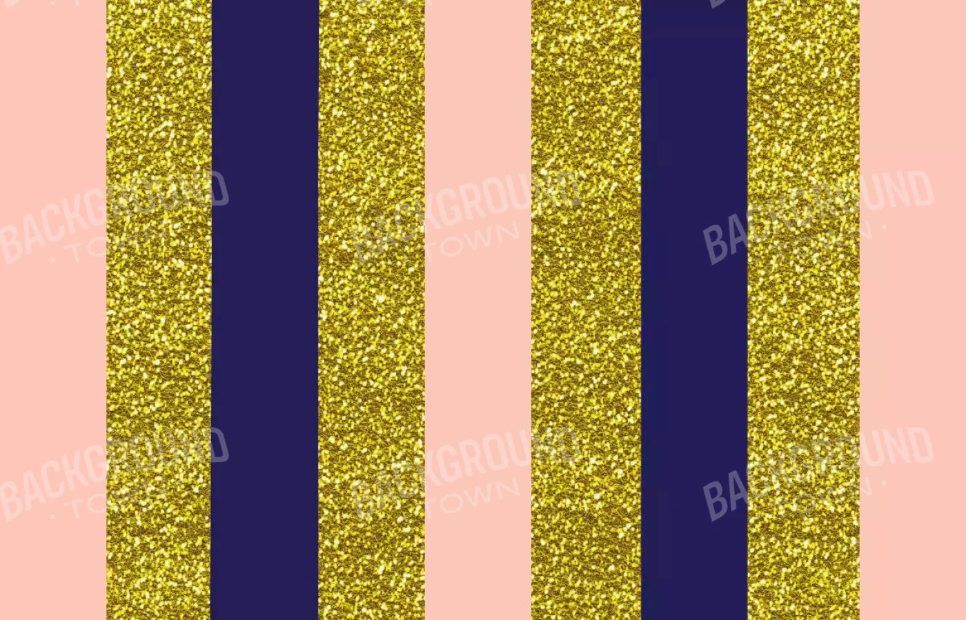 Stripes Coral Navy 12X8 Ultracloth ( 144 X 96 Inch ) Backdrop