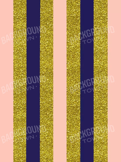 Stripes Coral Navy 5X7 Ultracloth ( 60 X 84 Inch ) Backdrop