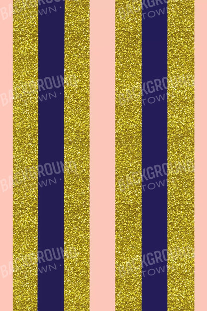 Stripes Coral Navy 5X8 Ultracloth ( 60 X 96 Inch ) Backdrop