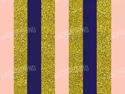 Stripes Coral Navy 7X5 Ultracloth ( 84 X 60 Inch ) Backdrop