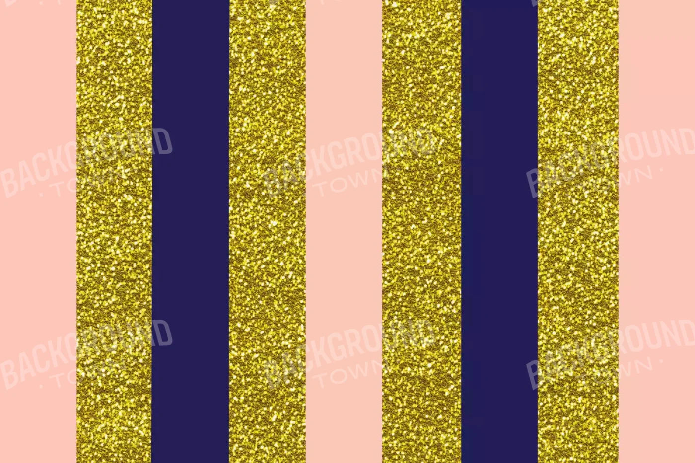 Stripes Coral Navy 8X5 Ultracloth ( 96 X 60 Inch ) Backdrop