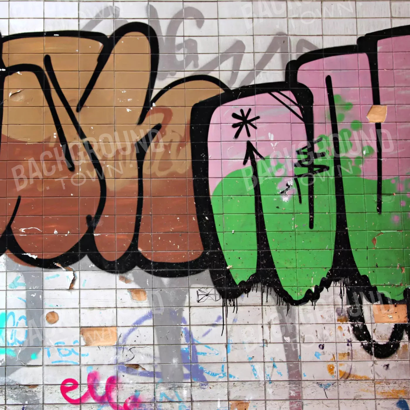 Subway 10X10 Ultracloth ( 120 X Inch ) Backdrop