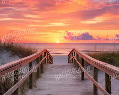 Sun Set Beach 10’X8’ Fleece (120 X 96 Inch) Backdrop