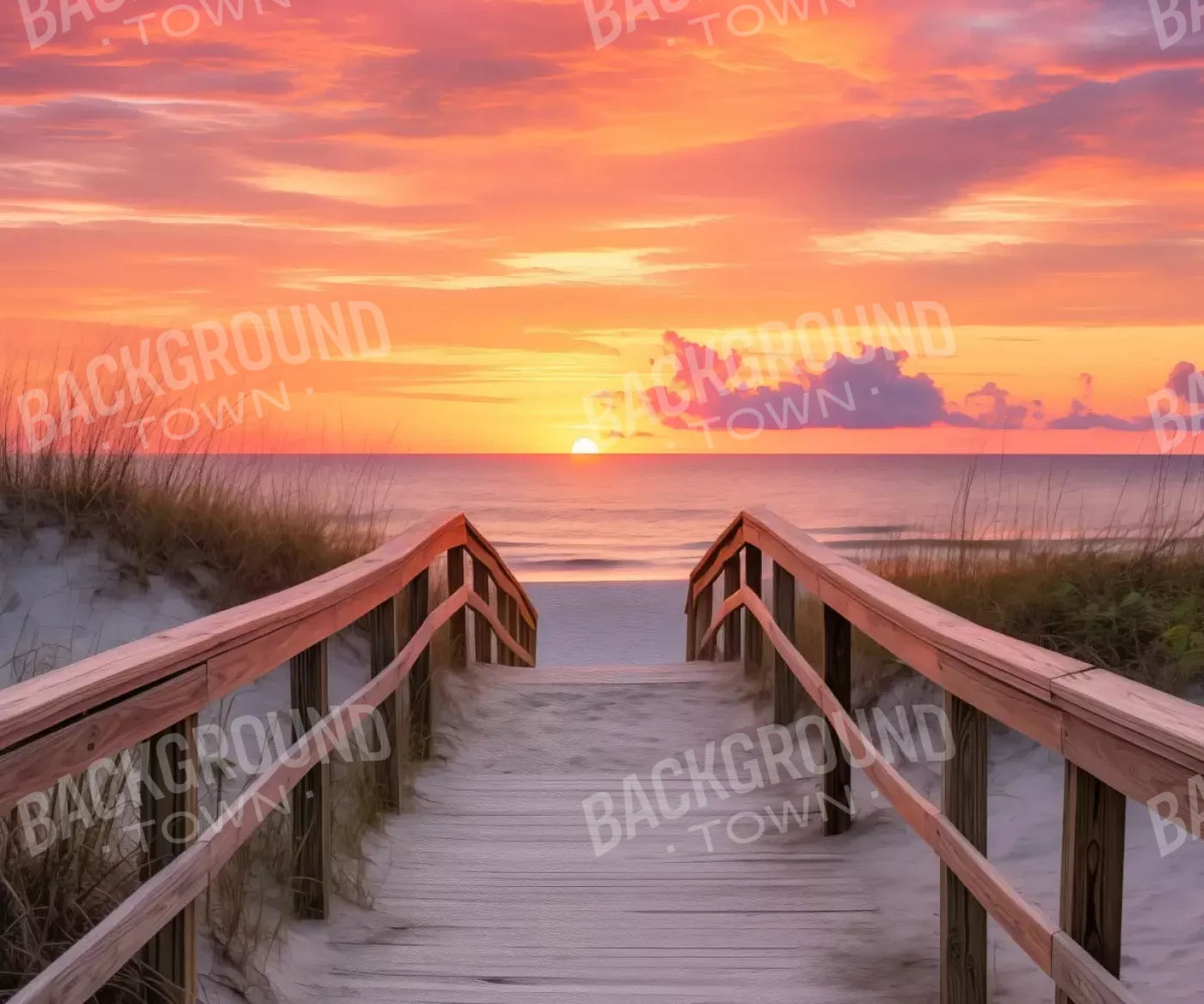 Sun Set Beach 12’X10’ Ultracloth (144 X 120 Inch) Backdrop