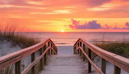 Sun Set Beach 14’X8’ Ultracloth (168 X 96 Inch) Backdrop