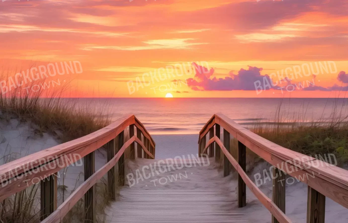 Sun Set Beach 14’X9’ Ultracloth (168 X 108 Inch) Backdrop