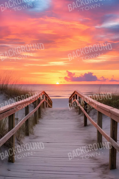 Sun Set Beach 8’X12’ Ultracloth (96 X 144 Inch) Backdrop
