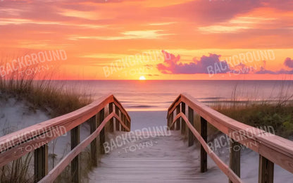Sun Set Beach 8’X5’ Ultracloth (96 X 60 Inch) Backdrop
