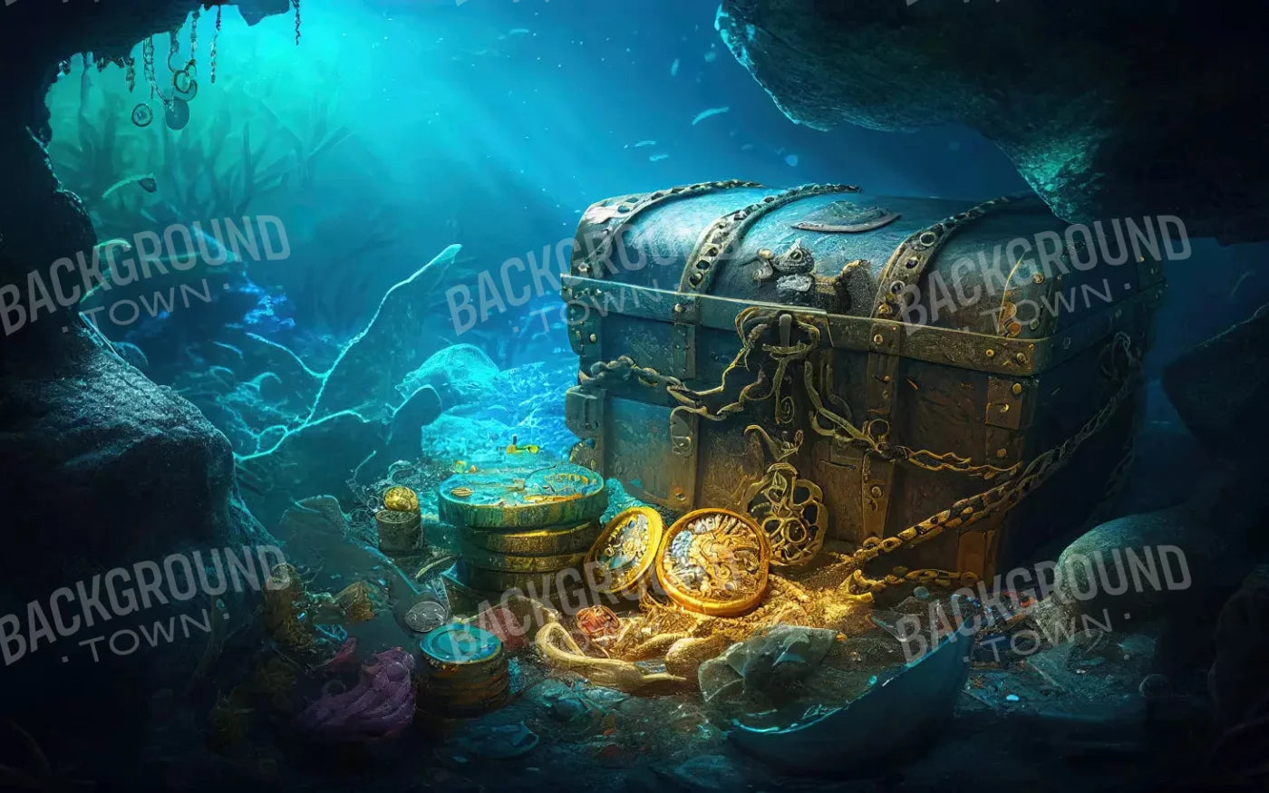 Sunken Treasure 14X9 Ultracloth ( 168 X 108 Inch ) Backdrop
