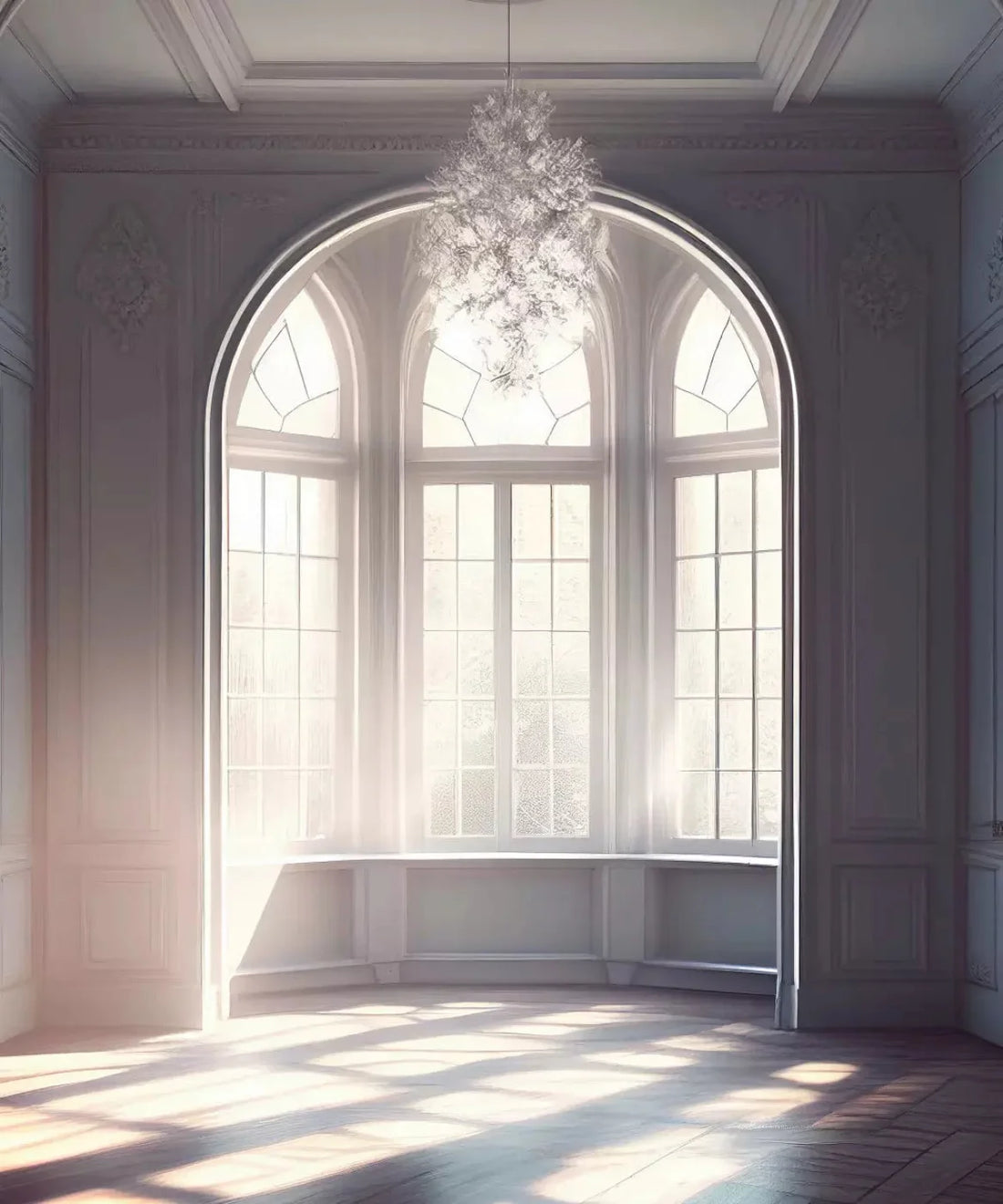 White Set Designs Backdrop for Photography