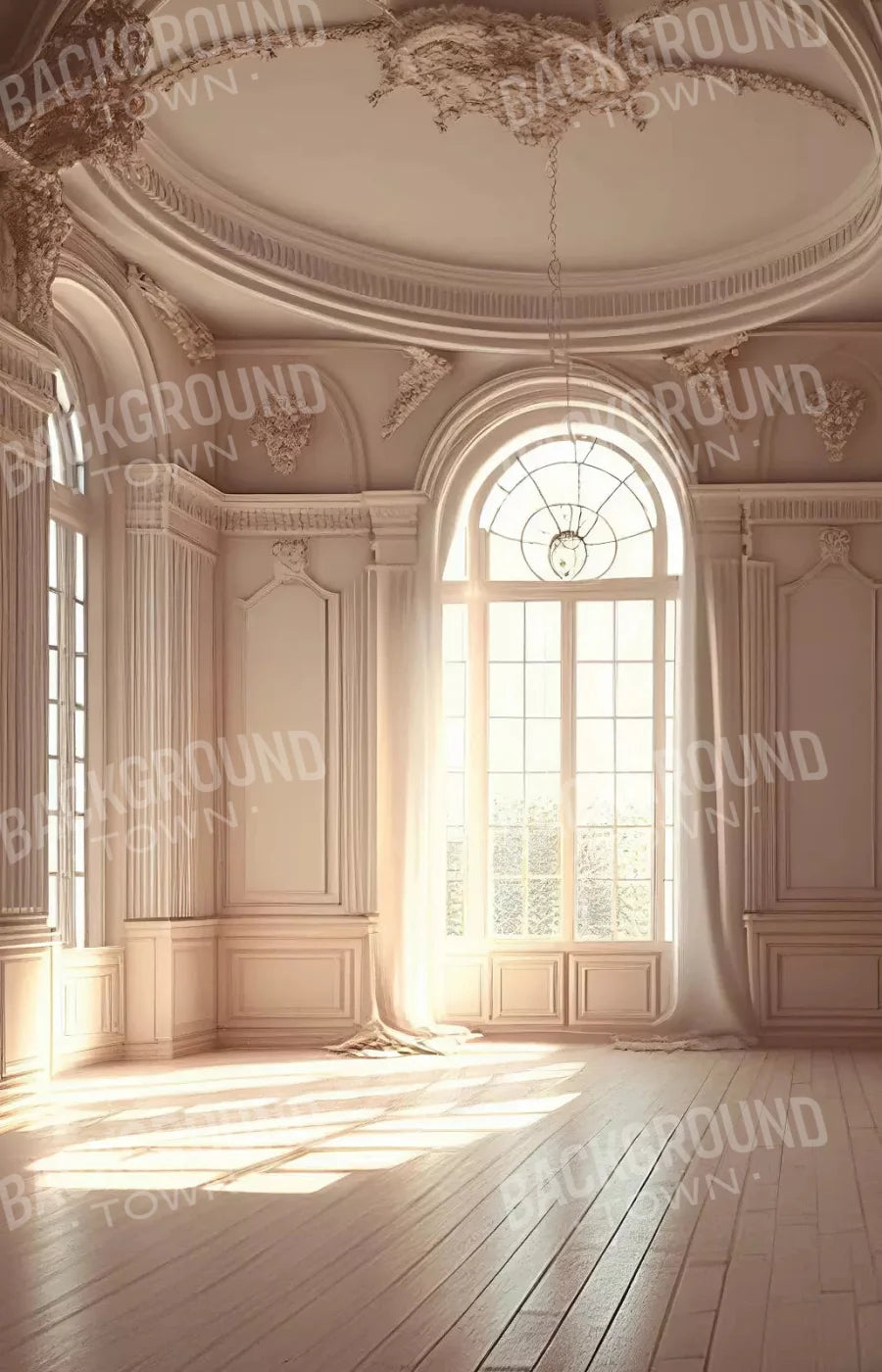 Sunlit Arch Warm Room 8X12 Ultracloth ( 96 X 144 Inch ) Backdrop