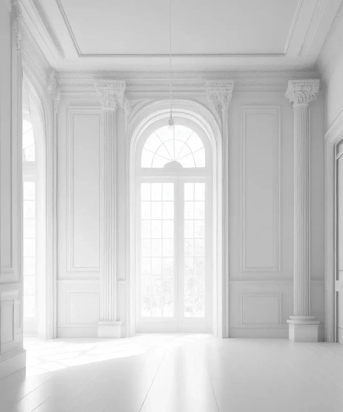 White Set Designs Backdrop for Photography