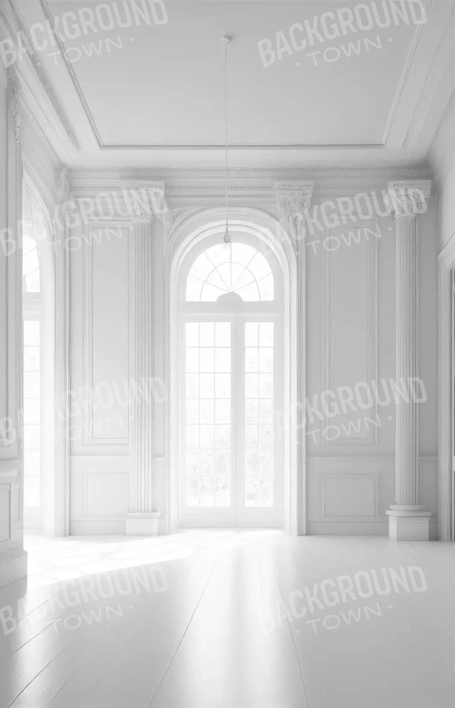 Sunlit White Room 8X12 Ultracloth ( 96 X 144 Inch ) Backdrop