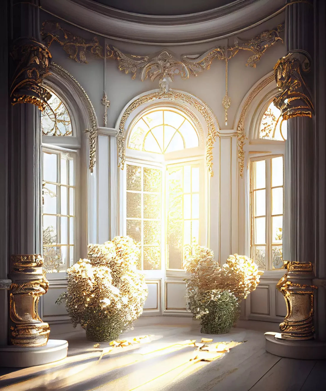 floral sunroom Backdrop for Photography