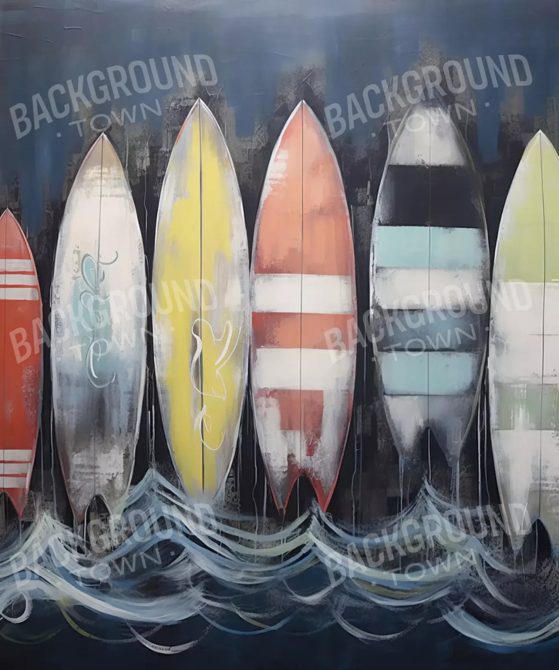 Surfboard Backdrop for Photography