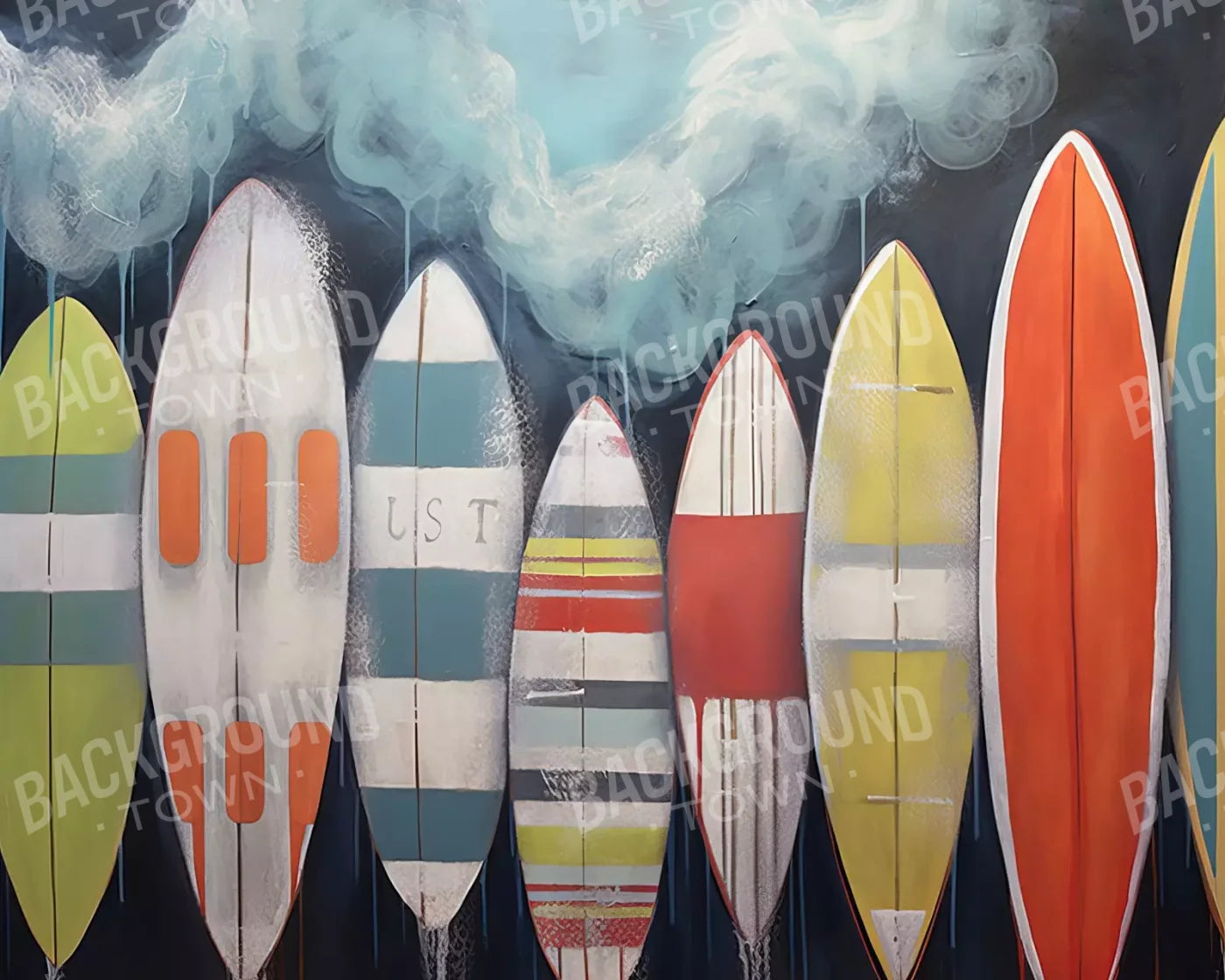 Surfs Up Ii 10’X8’ Fleece (120 X 96 Inch) Backdrop