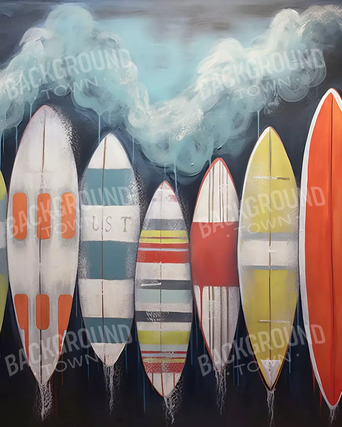 Surfs Up Ii 8’X10’ Fleece (96 X 120 Inch) Backdrop