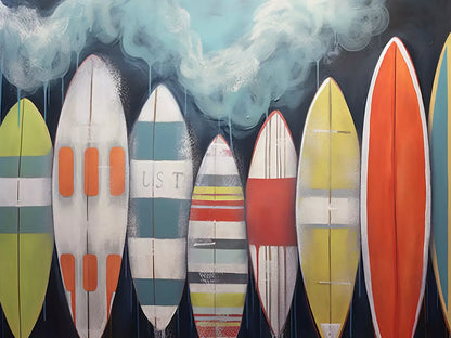Surfs Up Ii 8’X6’ Fleece (96 X 72 Inch) Backdrop