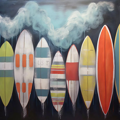 Surfs Up Ii 8’X8’ Fleece (96 X Inch) Backdrop
